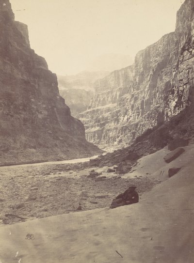 Grand Canyon des Colorado River, Mündung des Kanab Wash, Blick nach Westen, 1872 von William H. Bell