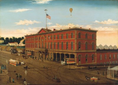 Das Third Avenue Eisenbahndepot, ca. 1859-60 von William H Schenck