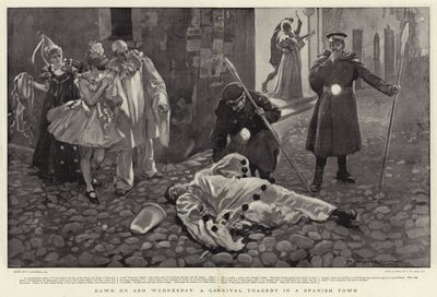 Morgendämmerung am Aschermittwoch, eine Karnevalstragödie in einer spanischen Stadt von William Hatherell