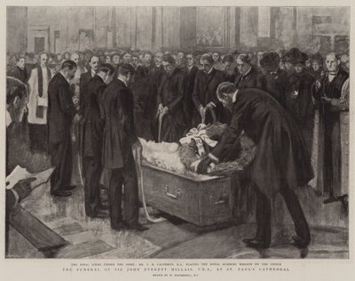 Das Begräbnis von Sir John Everett Millais, PRA, in der St. Paul