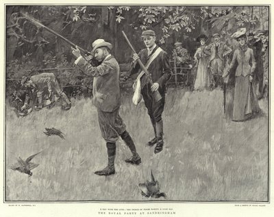 Die königliche Gesellschaft in Sandringham von William Hatherell