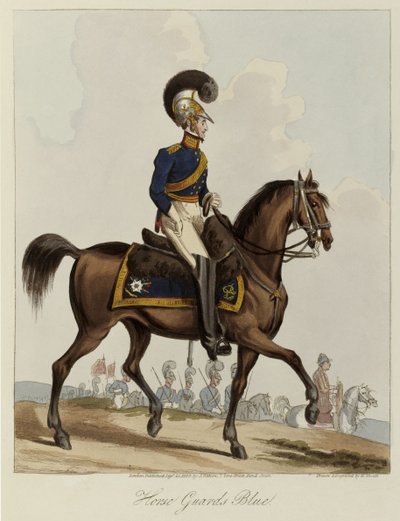 Horse Guards Blue, Uniformstudie des Royal Regiment of Horse Guards, 1820 von William Heath