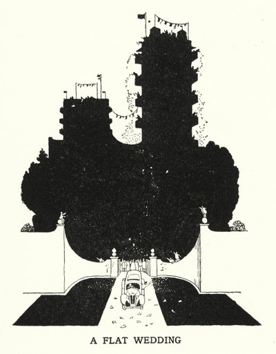 Eine flache Hochzeit von William Heath Robinson