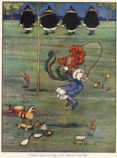 Charles kümmerte sich nicht darum, also ließ er seinen Vergnügungen freien Lauf von William Heath Robinson