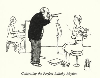 Perfekter Wiegenlied-Rhythmus (Lithografie) von William Heath Robinson