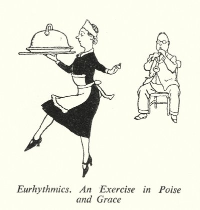 Eurhythmie, eine Übung in Haltung und Anmut von William Heath Robinson
