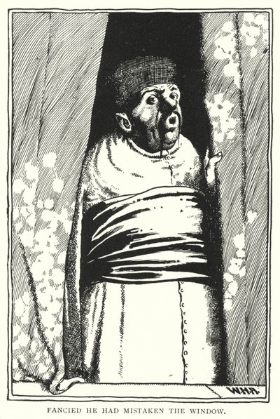 Glaubte, er habe das Fenster verwechselt von William Heath Robinson