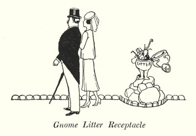 Zwergen-Abfallbehälter von William Heath Robinson