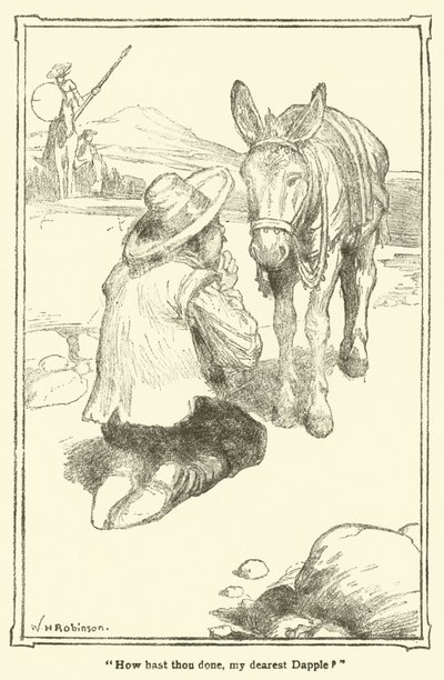 Illustration für Don Quijote von William Heath Robinson