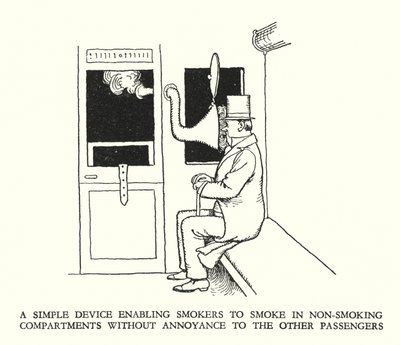 Illustration für Railway Ribaldry von W Heath Robinson von William Heath Robinson