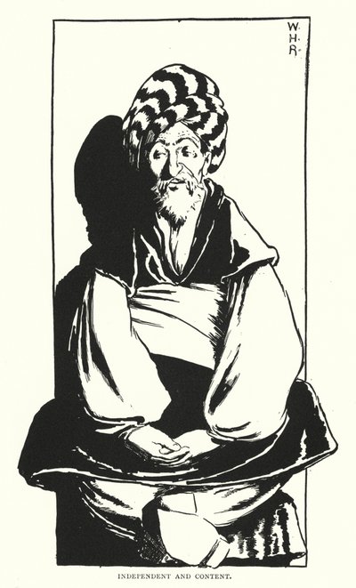 Unabhängig und zufrieden (Gravur) von William Heath Robinson
