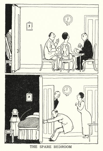 Das Gästezimmer von William Heath Robinson