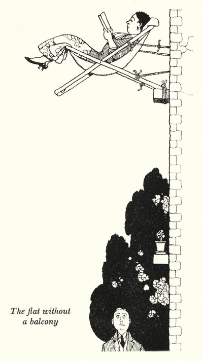Die Wohnung ohne Balkon von William Heath Robinson