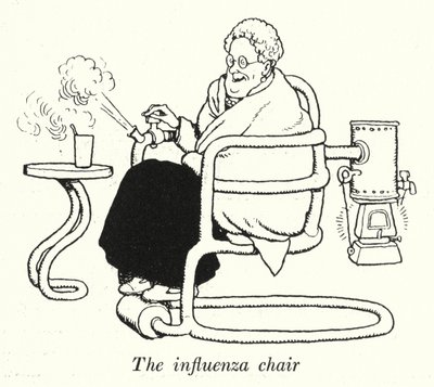 Der Grippestuhl von William Heath Robinson