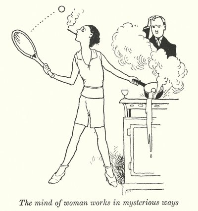 Der Geist der Frau arbeitet auf mysteriöse Weise von William Heath Robinson