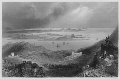 Clifden Castle, Connemara (Stich) von William Henry (after) Bartlett