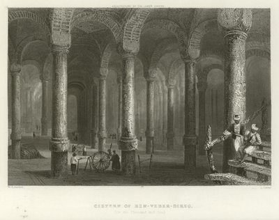 Zisterne von Philoxenos, Konstantinopel von William Henry Bartlett