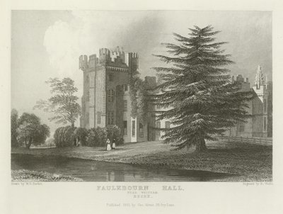 Faulkbourn Hall, in der Nähe von Whitham, Essex von William Henry Bartlett