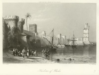 Hafen von Rhodos von William Henry Bartlett