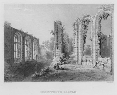 Kenilworth Castle (Stich) von William Henry Bartlett