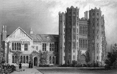 Layer Marney Tower, Essex, graviert von Henry Wallis, 1832 von William Henry Bartlett