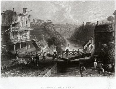 Lockport, Erie-Kanal von William Henry Bartlett