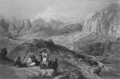 Petra, Standort der Stadt, Jeremia XLIX von William Henry Bartlett