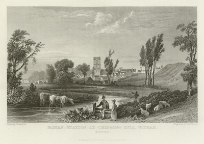 Römische Station in Chipping Hill, Witham, Essex von William Henry Bartlett
