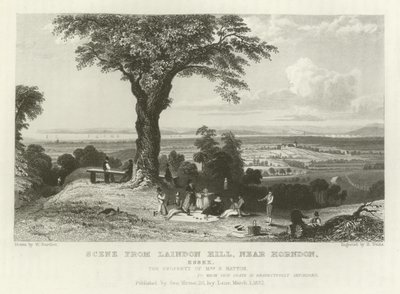 Szene von Laindon Hill, nahe Horndon, Essex von William Henry Bartlett