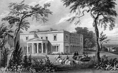 Stisted Hall, bei Braintree, Essex, graviert von John Carr Armytage, 1832 von William Henry Bartlett