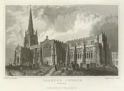 Kirche von Thaxted, Essex von William Henry Bartlett