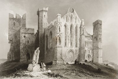 Der Felsen von Cashel, County Tipperary, Irland, aus 