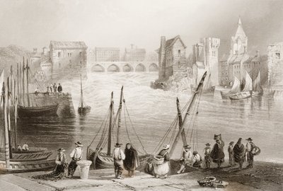 Ansicht von Galway vom Claddagh, County Galway, Irland, aus 