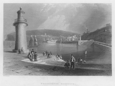 Hafen von Whitehaven (Gravur) von William Henry Bartlett
