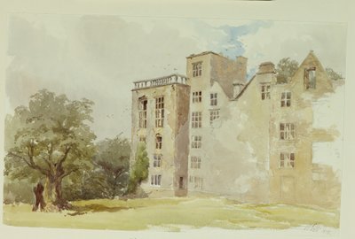 Hardwick Old Hall von William Henry Hunt