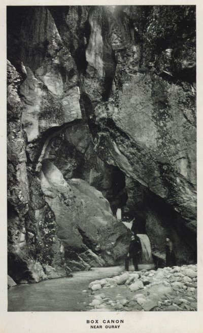 Canyons von Colorado: Box Canon, in der Nähe von Ouray von William Henry Jackson