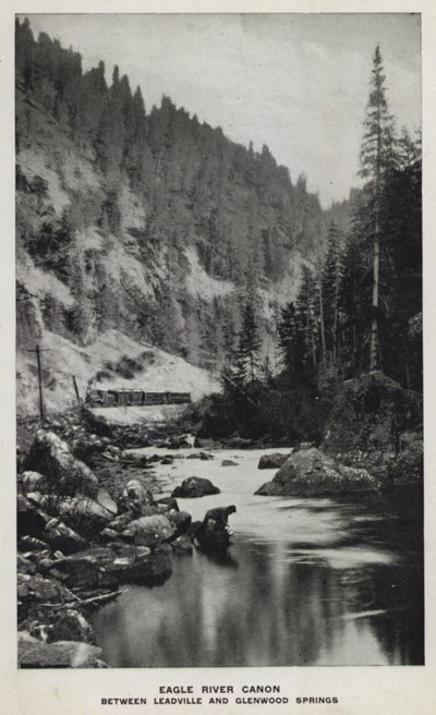 Canyons von Colorado: Eagle River Canon, zwischen Leadville und Glenwood Springs von William Henry Jackson