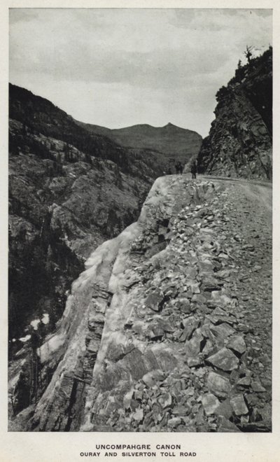 Canyons von Colorado: Uncompahgre Canon, Ouray und Silverton Mautstraße von William Henry Jackson