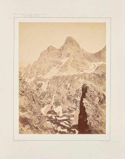 Mt. Hayden oder Der Große Teton von William Henry Jackson