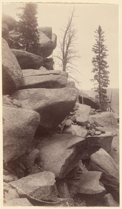 [Studie von Felsen, Green Mountain Falls, Colorado] von William Henry Jackson