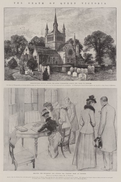 Der Tod von Königin Victoria von William Henry James Boot
