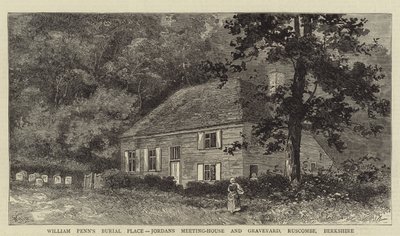 William Penns Grabstätte, Jordans Meeting-House und Friedhof, Ruscombe, Berkshire von William Henry James Boot