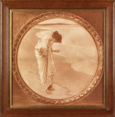 Das Meer hat seine Perlen (fotografische Reproduktion in Sepia) von William Henry Margetson