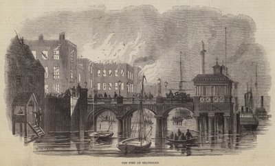 Das Feuer in Gravesend von William Henry Pike