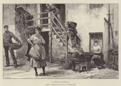 Eine Ecke in Newhaven von William Heysham Overend