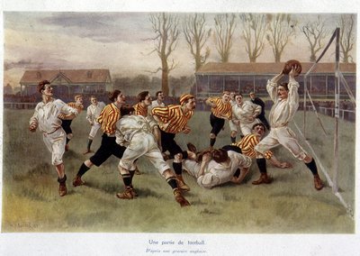 Ein Fußballspiel - nach einem englischen Stich von William Heysham Overend