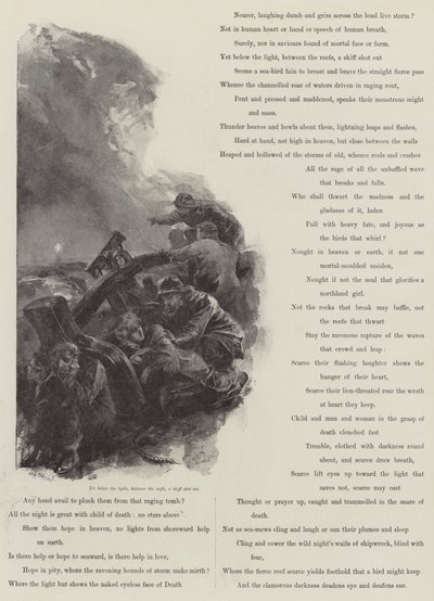 Grace Darling, von A C Swinburne von William Heysham Overend