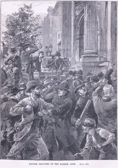 Reformleute am Marble Arch 1866 n. Chr. von William Heysham Overend