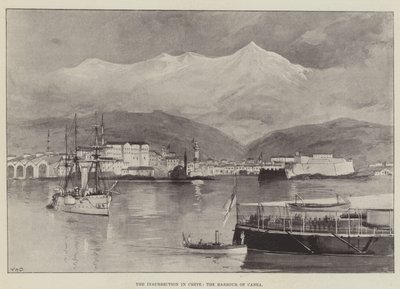 Der Aufstand auf Kreta, der Hafen von Canea von William Heysham Overend