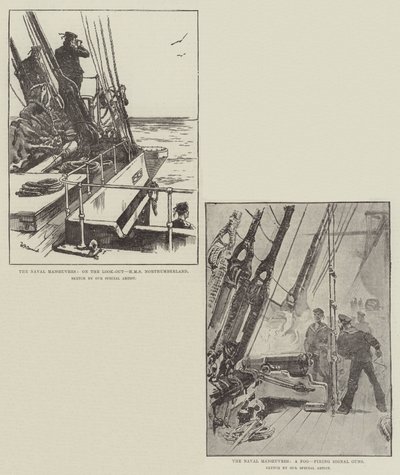 Die Marine-Manöver von William Heysham Overend